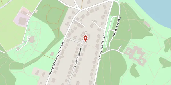 Karte der Umgebung von Langhansstr. 17, 14469 Potsdam