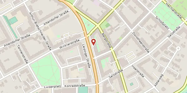 Karte der Umgebung von Leipziger Straße 62, 09113 Chemnitz