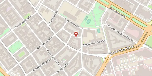 Karte der Umgebung von Brahmsstr. 12, 68165 Mannheim