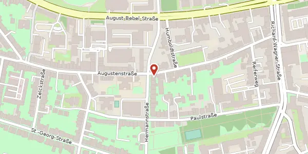 Karte der Umgebung von Augustenstraße 21, 18055 Rostock