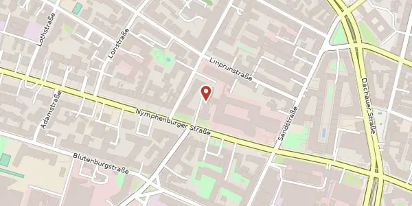 Karte der Umgebung von Nymphenburger Str. 20 A, 80335 München