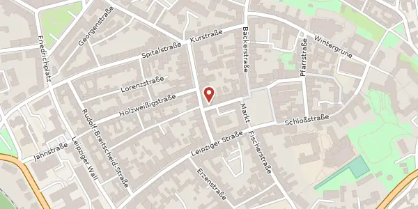 Karte der Umgebung von Scheffelstraße 6, 04860 Torgau