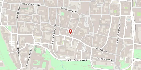 Karte der Umgebung von Obermünsterstr. 9, 93047 Regensburg