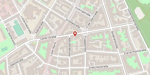 Karte der Umgebung von Wedekindstraße 5, 30161 Hannover