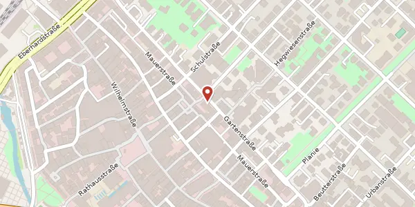 Karte der Umgebung von Gartenstraße 28, 72764 Reutlingen