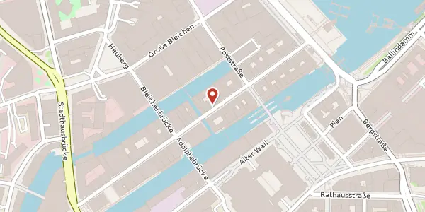 Karte der Umgebung von Neuer Wall 38, 20354 Hamburg