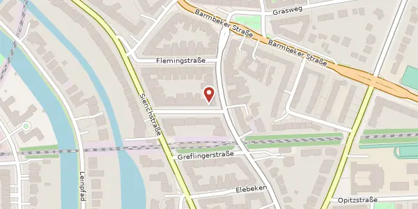 Karte der Umgebung von Gryphiusstraße 11, 22299 Hamburg