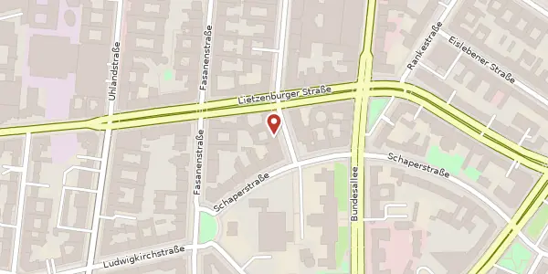 Karte der Umgebung von Meinekestraße 13, 10719 Berlin