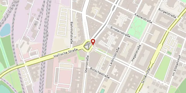 Karte der Umgebung von Hasselbachplatz 1, 39104 Magdeburg