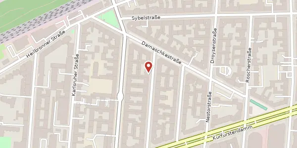 Karte der Umgebung von Hektorstraße 13, 10711 Berlin