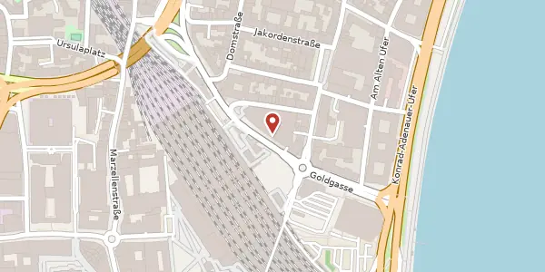 Karte der Umgebung von Breslauer Platz 4, 50668 Köln