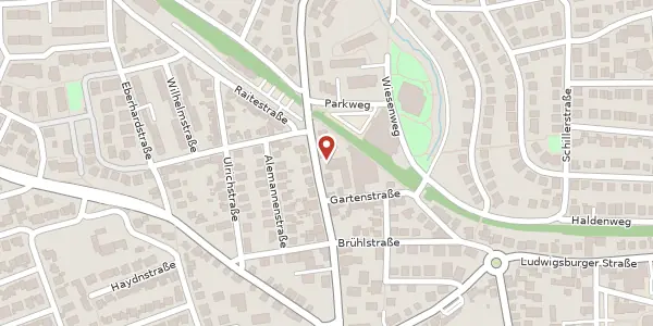 Karte der Umgebung von Bahnhofstraße 44, 71696 Möglingen