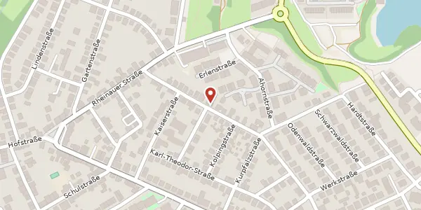 Karte der Umgebung von Bismarckstraße 17, 68782 Brühl