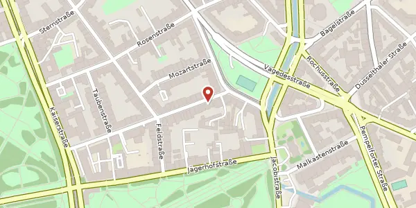 Karte der Umgebung von Gartenstraße 45, 40479 Düsseldorf