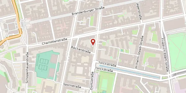 Karte der Umgebung von Dortustraße 27, 14467 Potsdam