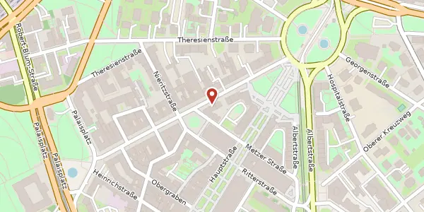 Karte der Umgebung von Königstraße 16, 01097 Dresden
