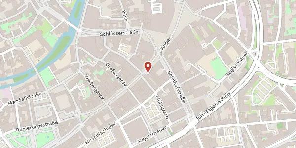 Karte der Umgebung von Anger 19/20, 99084 Erfurt