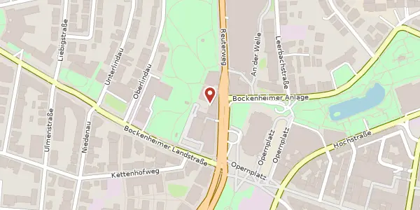 Karte der Umgebung von Bockenheimer Anlage 46, 60322 Frankfurt