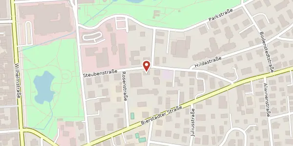 Karte der Umgebung von Steubenstraße 9, 65189 Wiesbaden
