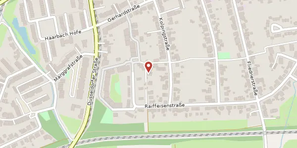 Karte der Umgebung von Bodelschwinghstr. 16, 40878 Ratingen