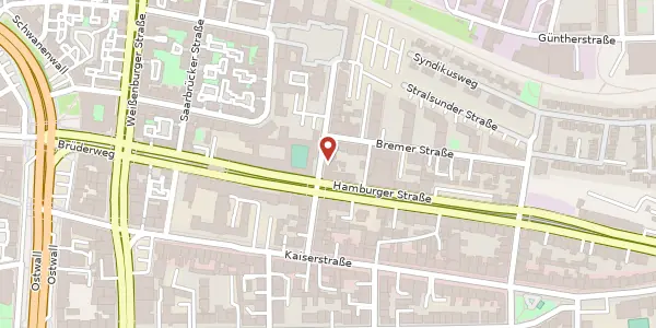 Karte der Umgebung von Gerichtsstr. 13, 44135 Dortmund