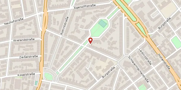 Karte der Umgebung von Vogelsbergstr. 24a, 60316 Frankfurt
