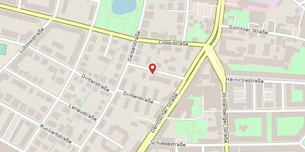 Karte der Umgebung von Mörikestraße 11, 04129 Leipzig