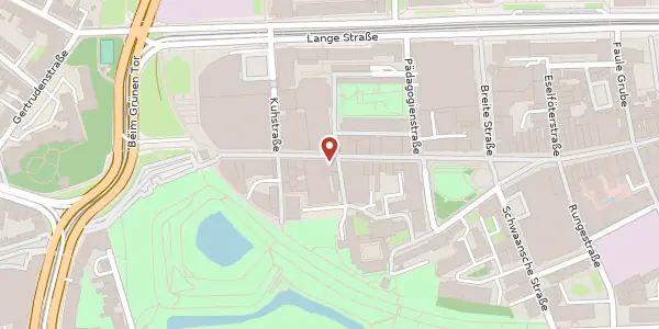 Karte der Umgebung von Kröpeliner Straße 37, 18055 Rostock