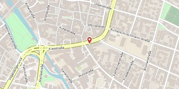 Karte der Umgebung von Entengrabenstraße 2, 73728 Esslingen