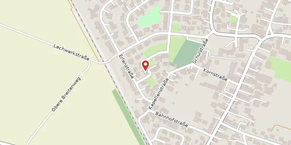 Karte der Umgebung von Weidenstr. 16, 86507 Oberottmarshausen
