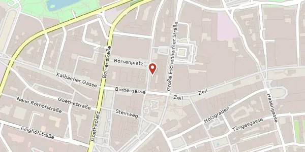Karte der Umgebung von Schillerstr. 4, 60313 Frankfurt