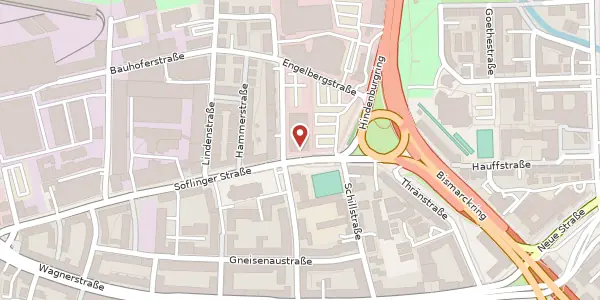 Karte der Umgebung von Söflinger Straße 70, 89077 Ulm/Donau