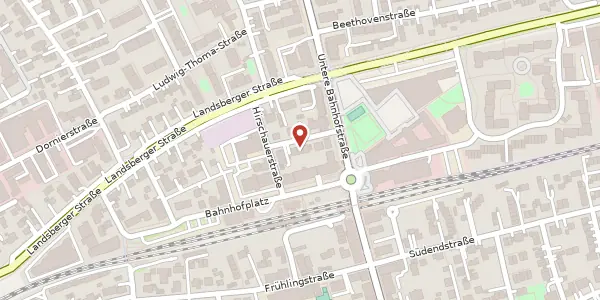 Karte der Umgebung von Nibelungenstr. 5 - 5 a, 82110 Germering
