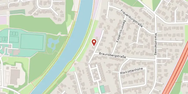 Karte der Umgebung von Braunsbergstr. 29, 48155 Münster