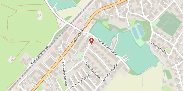 Karte der Umgebung von Zugspitzstr. 3, 86420 Diedorf