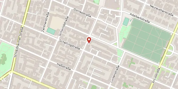 Karte der Umgebung von Augustenstr. 106, 80798 München