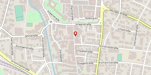 Karte der Umgebung von Dettinger Straße 13, 73230 Kirchheim