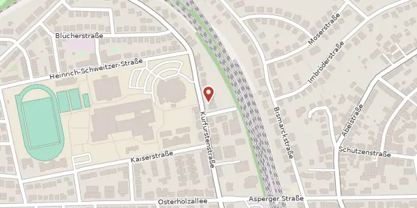 Karte der Umgebung von Kurfürstenstraße 22, 71636 Ludwigsburg