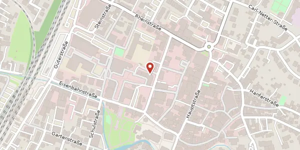 Karte der Umgebung von Marktstraße 1, 77815 Bühl