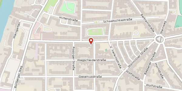 Karte der Umgebung von Torstraße 15, 06110 Halle (Saale)