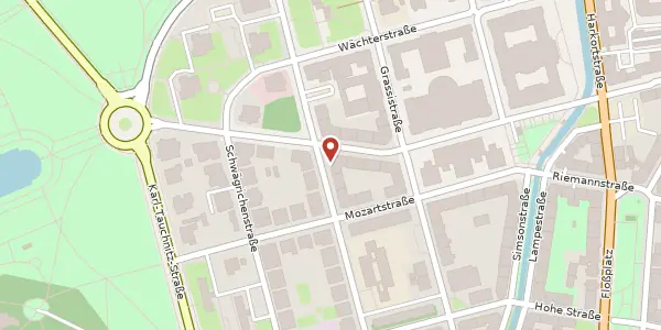 Karte der Umgebung von Ferdinand-Rhode-Straße 3 b, 04107 Leipzig