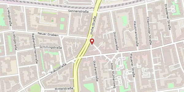 Karte der Umgebung von Alter Mühlenweg 3, 44139 Dortmund