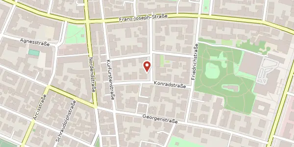 Karte der Umgebung von Habsburgerstr. 1, 80801 München