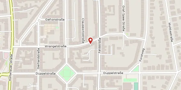 Karte der Umgebung von Wrangelstraße 27, 24105 Kiel