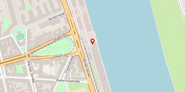 Karte der Umgebung von Agrippinawerft 6, 50678 Köln