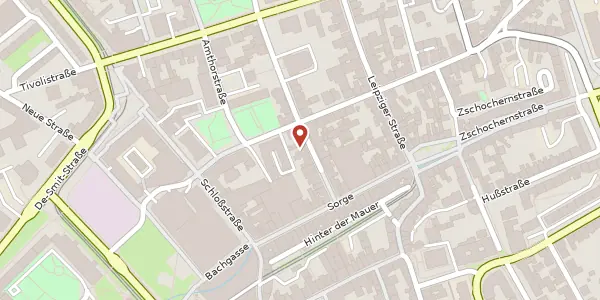 Karte der Umgebung von Humboldtstraße 13, 07545 Gera