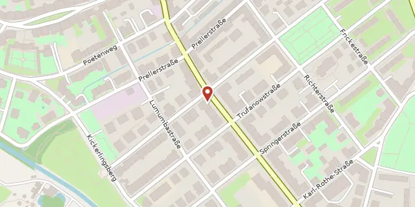Karte der Umgebung von Gohliser Straße 17, 04105 Leipzig