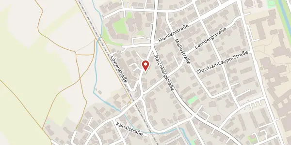 Karte der Umgebung von Jurastraße 15, 72072 Tübingen