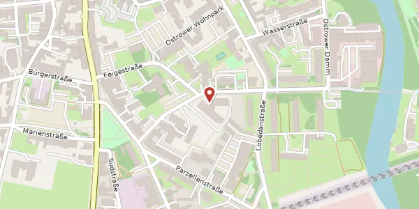 Karte der Umgebung von Inselstraße 24, 03046 Cottbus