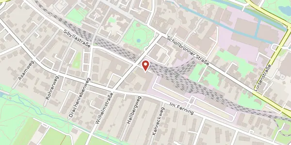 Karte der Umgebung von Wilhelmstraße 11a, 76275 Ettlingen